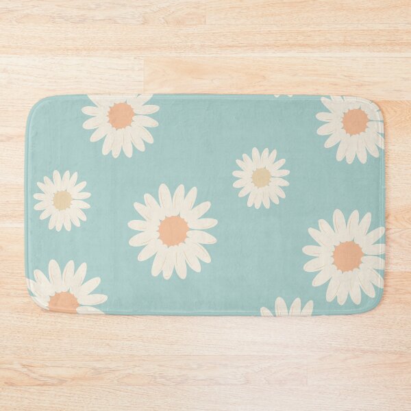 Item preview, Floral Daisy And Pastel Blue Repeated Pattern. designed and sold by That Cheeky Tee.