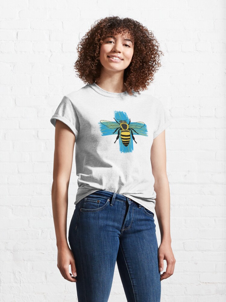 Alternate view of Bee Positive Classic T-Shirt