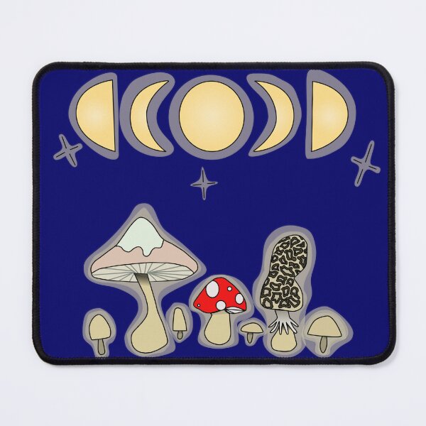 Item preview, Glowing mushrooms and the phases of the Moon designed and sold by RandiMullins.