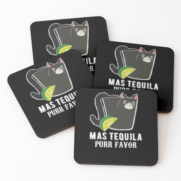 Item preview, MAS TEQUILA PURR FAVOR FUNNY CAT TEQUILA POR FAVOR designed and sold by sobriowslen.