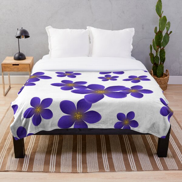 Item preview,  Blue Violet Flower Pattern designed and sold by risingrocket.