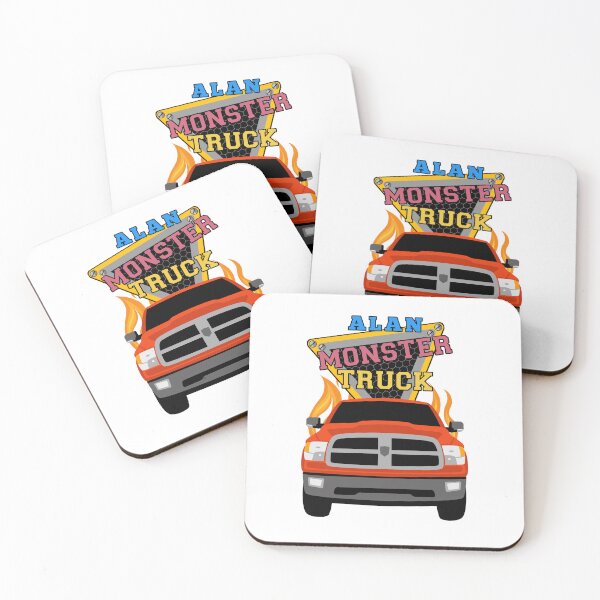 Item preview, Alan name with monster truck designed and sold by VINOSILVER.