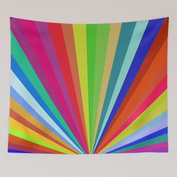 Item preview, Rainbow Sunburst Pattern designed and sold by risingrocket.