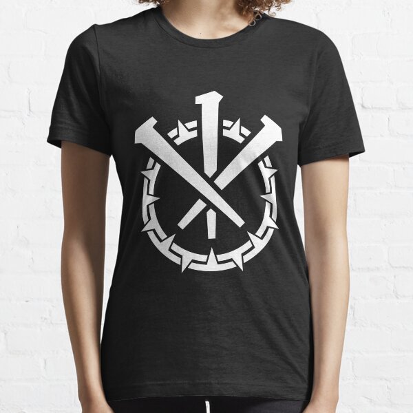 Crown and Nails, White Essential T-Shirt