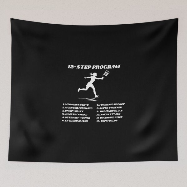 Item preview, Funny Tennis Addict 12-Step Program Classic T-Shirt designed and sold by marshacryjsy7.