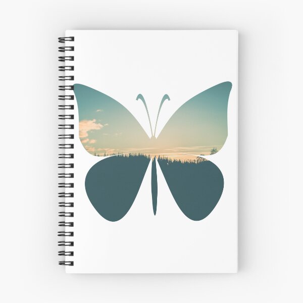 Item preview, Colorful Forest Trees Under Calm Sky Butterfly | Cute Butterfly designed and sold by BopleDesigns.