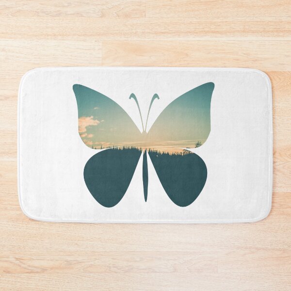 Item preview, Colorful Forest Trees Under Calm Sky Butterfly | Cute Butterfly designed and sold by BopleDesigns.