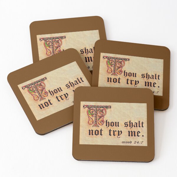 Item preview, Thou shalt not try me. (2) designed and sold by DotorEaon.