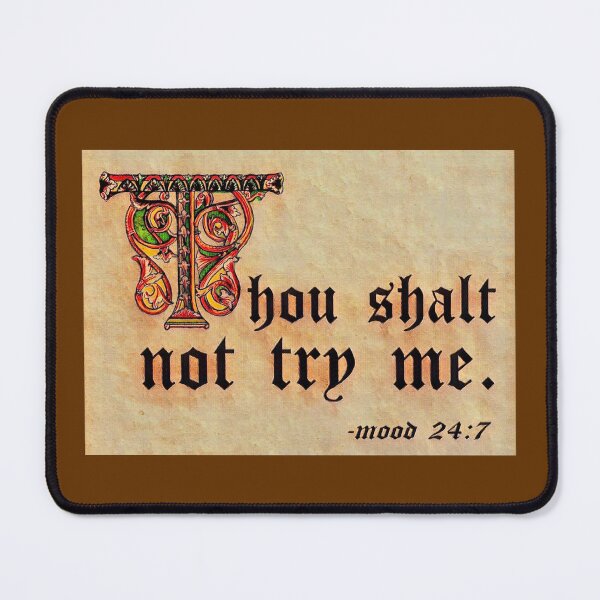 Item preview, Thou shalt not try me. (2) designed and sold by DotorEaon.