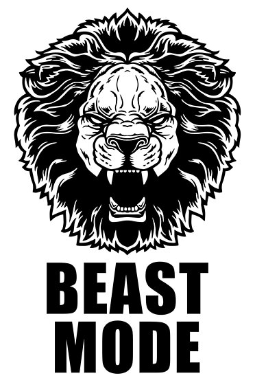"Beast Mode Gym Fitness Lion" Posters by maniacfitness ...