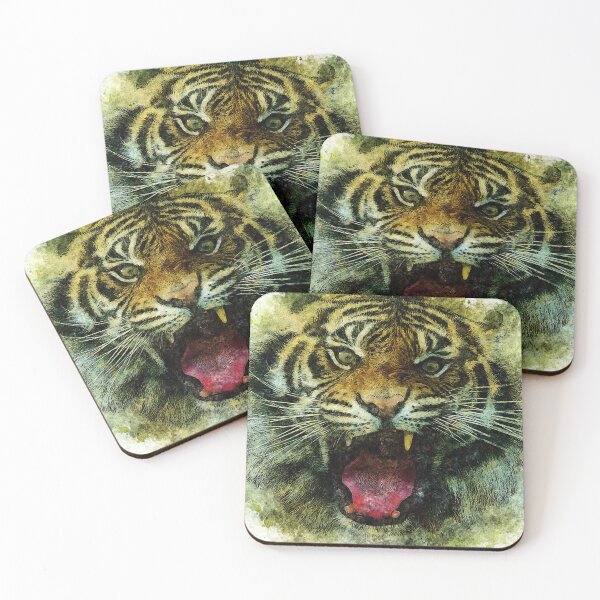 Item preview, Tiger Сolor print designed and sold by artdragongift 15.