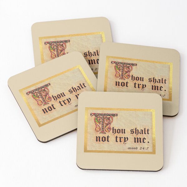 Item preview, Thou shalt not try me. (3) designed and sold by DotorEaon.