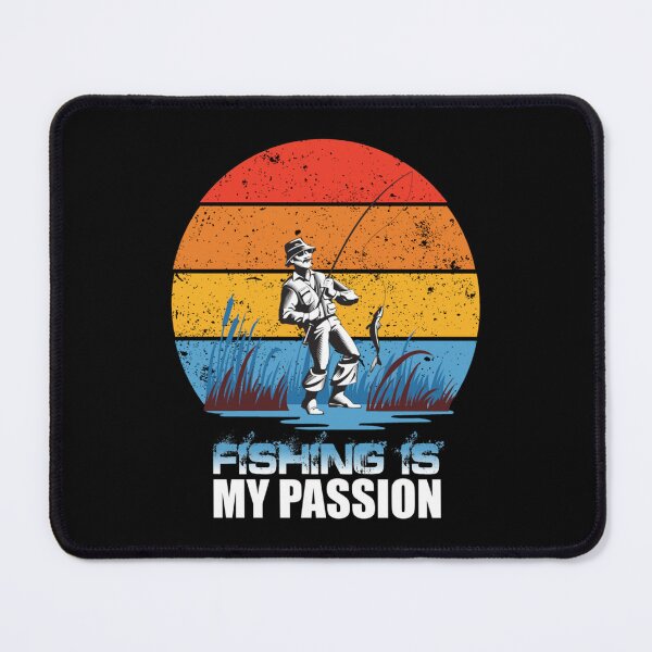 Item preview, Fishing Is My Passion Retro Vintage Old Fisherman Hunting Fish In River For Fathers Day Fishing designed and sold by HSColorpress.