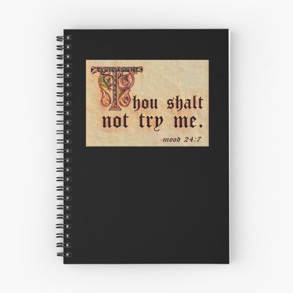 Item preview, Thou shalt not try me. (4) designed and sold by DotorEaon.