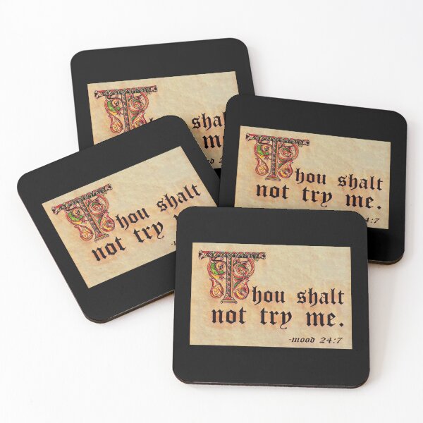 Item preview, Thou shalt not try me. (4) designed and sold by DotorEaon.