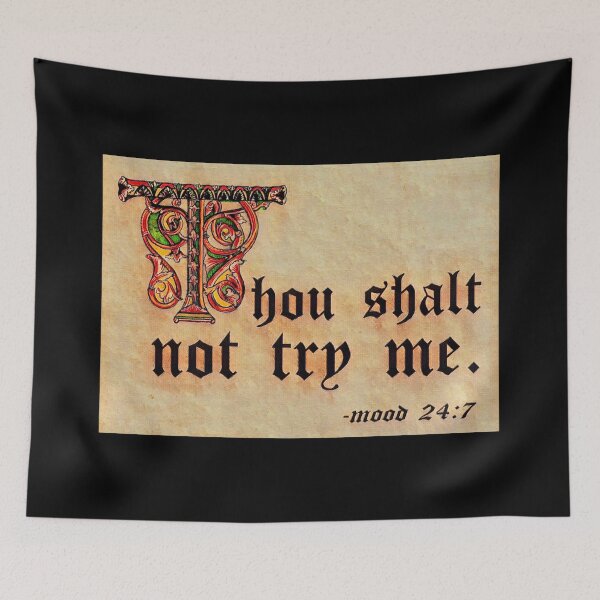 Item preview, Thou shalt not try me. (4) designed and sold by DotorEaon.