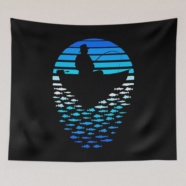 Item preview, Father's Day Fishing Retro Sunset Funny Fisherman Dad And Boat designed and sold by GrandeDuc.