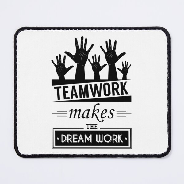 Item preview, Teamwork Makes The Dream Work Vintage Typography print with Quote designed and sold by VucajMokia.