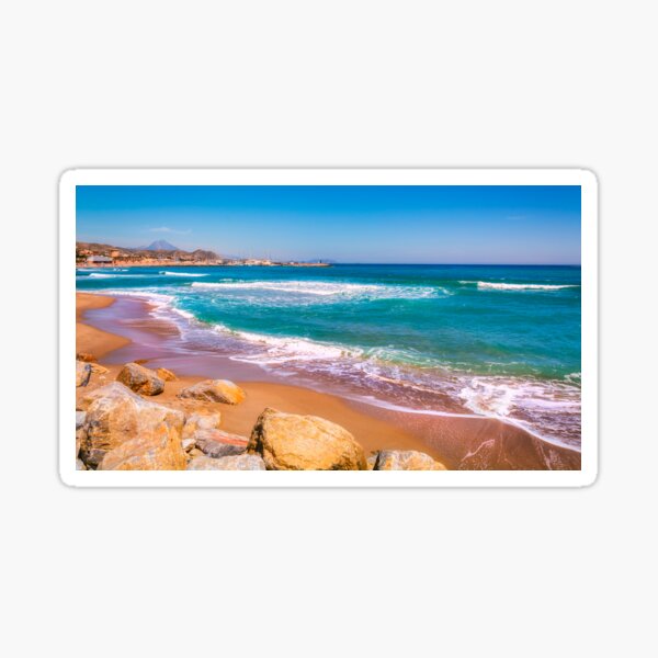 Sunshine and turquoise seas - El Campello Sticker