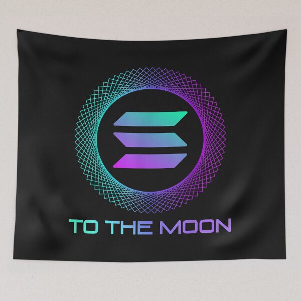 Item preview, Solana SOL Coin To The Moon  Funny Solana Crypto  designed and sold by okieokeke8.