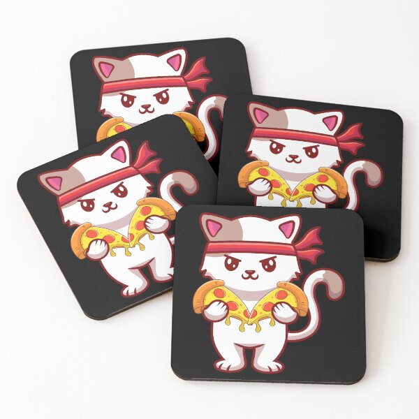 Item preview, Cat Eating Pizzas designed and sold by Denti Kanys ⭐⭐⭐⭐⭐.
