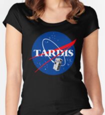 Nasa Tardis Women's Fitted Scoop T-Shirt