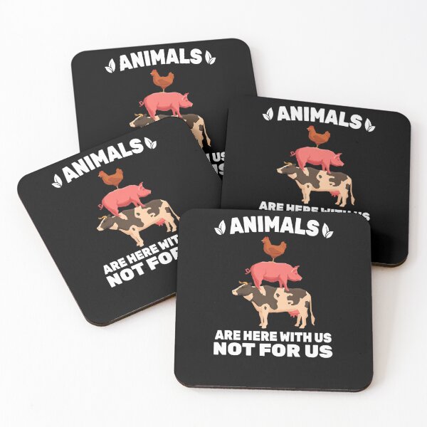 Item preview, VEGETARIAN ANIMALS ARE HERE WITH US NOT FOR US VEGAN designed and sold by sobriowslen.