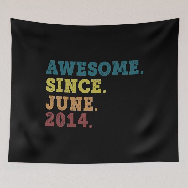 Item preview, Awesome Since June 2014 Retro Vintage 8th Birthday Gift designed and sold by designbychow.