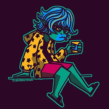 Artwork thumbnail, Blue Raspberry Chill by BomberBee