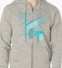 Isometric Zipped Hoodie