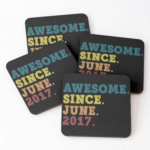 Item preview, Awesome Since June 2017 Retro Vintage 5th Birthday Gift designed and sold by designbychow.