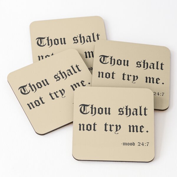 Item preview, Thou shalt not try me (6) designed and sold by DotorEaon.