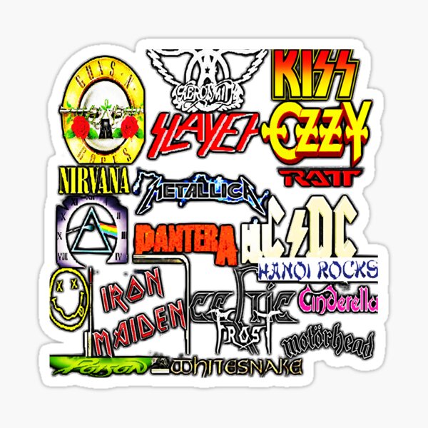 80s Rock Bands Collage Amazing Rock Band Essential T-Shirt | Redbubble