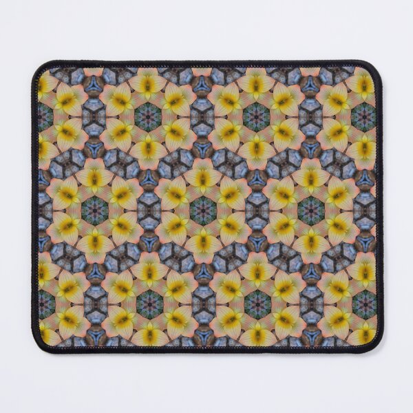 Item preview, Bright Orange and Blue Mosaic Flower Pattern | Romulea Pilosa 1.1 designed and sold by FRLF.