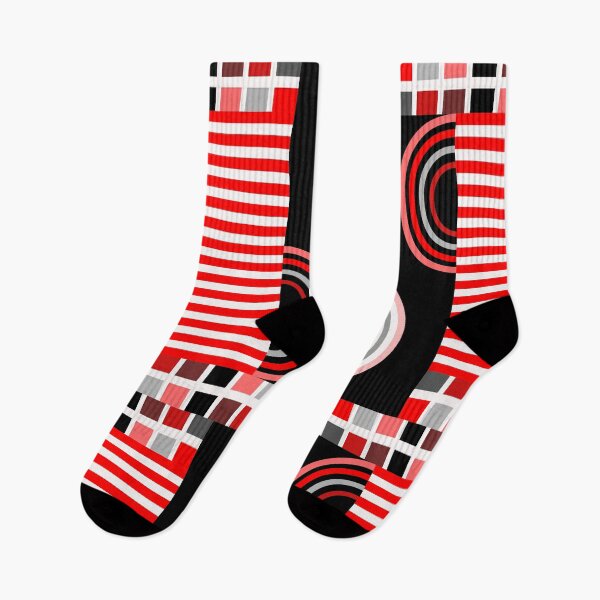 Item preview, Geo Stripes Red designed and sold by Kawaii85.