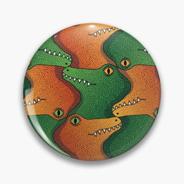 Artikelvorschau, Lustige Dinosaurier-Köpfe Tessellation entworfen und verkauft von mrhighsky.