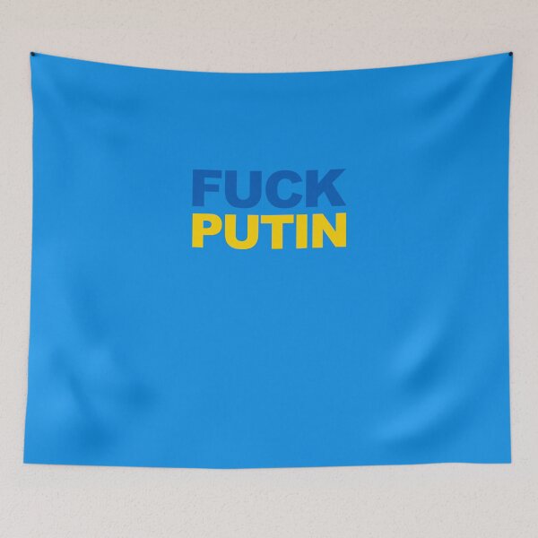 Item preview, Fuck Vladimir Putin Ucrania Bandera Colores Fuck Putin Camiseta, Navidad, Halloween, Día del Padre, Día de la Madre designed and sold by MicheSeiwert.