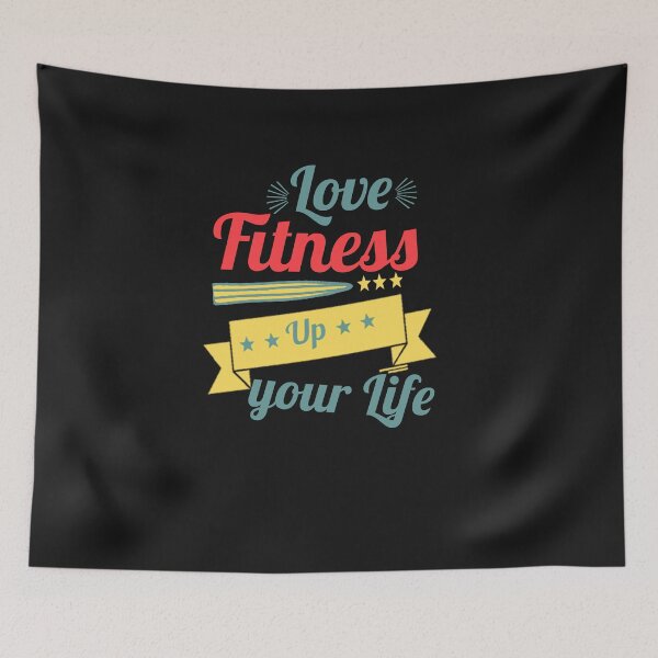 Item preview, Love Fitness Up Your Life Sports/Gym Gift T-shirt designed and sold by OmegaTees.