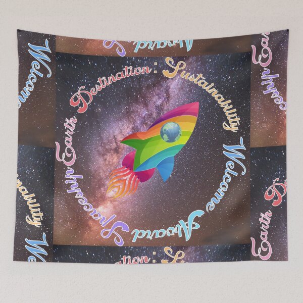 Item preview, Welcome Aboard Spaceship Earth Destination Sustainability  - Galactic Edition  Wear the Shirt that shows your the most well informed person in the room. Be the Genius in your life   designed and sold by SpArtk.