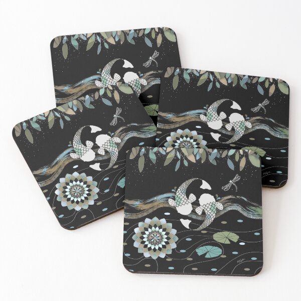Item preview, Yin Yang Zen Lucky Koi Fish Mandala designed and sold by Karin Taylor.