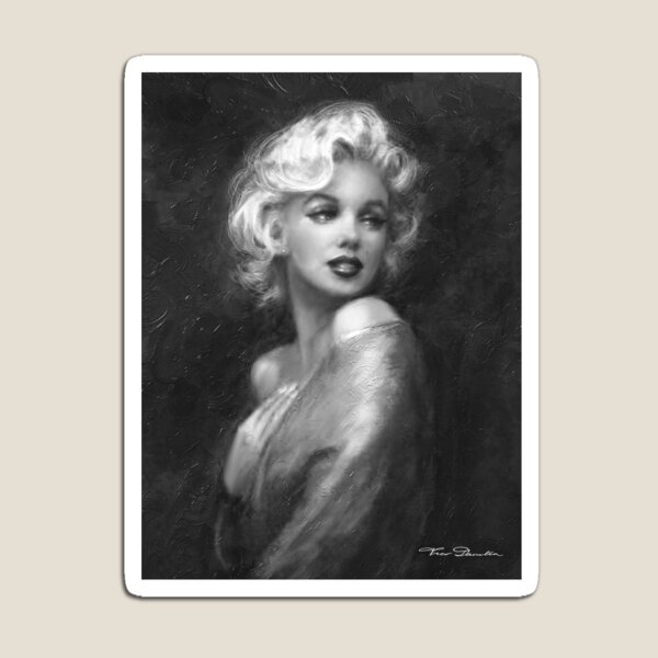 Theos Marilyn WW schwarz-weiß Magnet