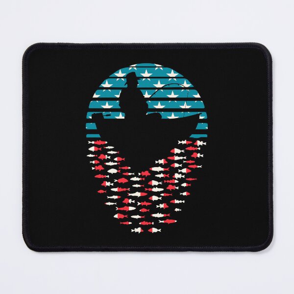 Item preview, Father's Day Fishing Retro Sunset Funny Fisherman USA Flag designed and sold by GrandeDuc.