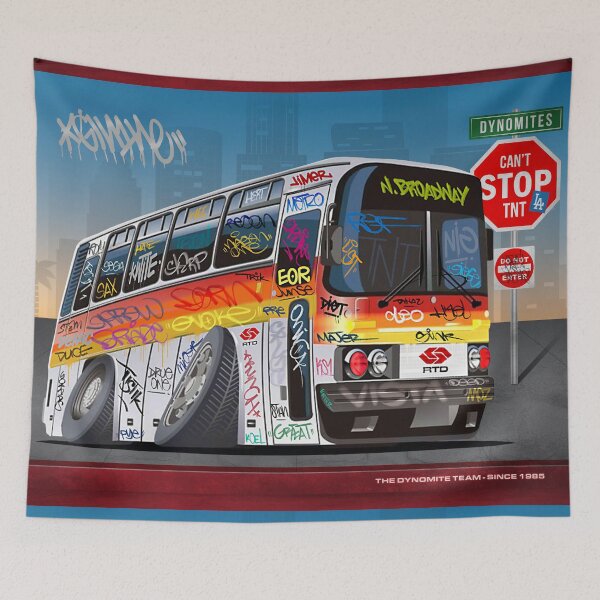 Item preview, Graffiti Dynamite Bus designed and sold by Nasinxone.