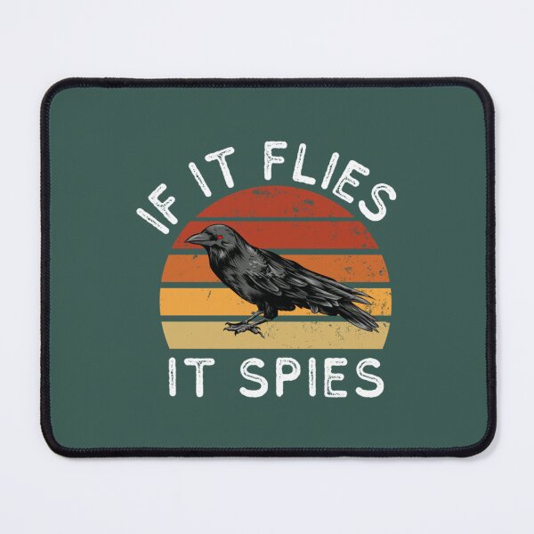 Item preview, If It Flies It Spies T-ShirtVintage If It Flies It Spies Crow Bird designed and sold by GaviJav.