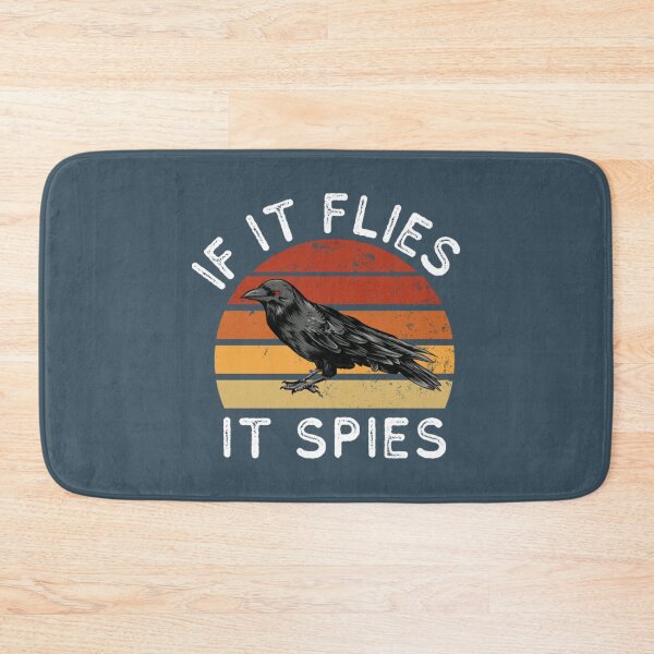 Item preview, If It Flies It Spies T-ShirtVintage If It Flies It Spies Crow Bird designed and sold by GaviJav.