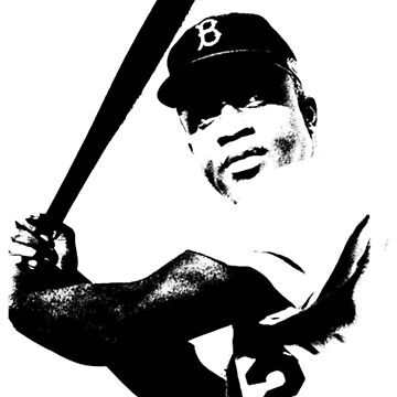 phatvo Jackie Robinson Pop Art Portrait T-Shirt