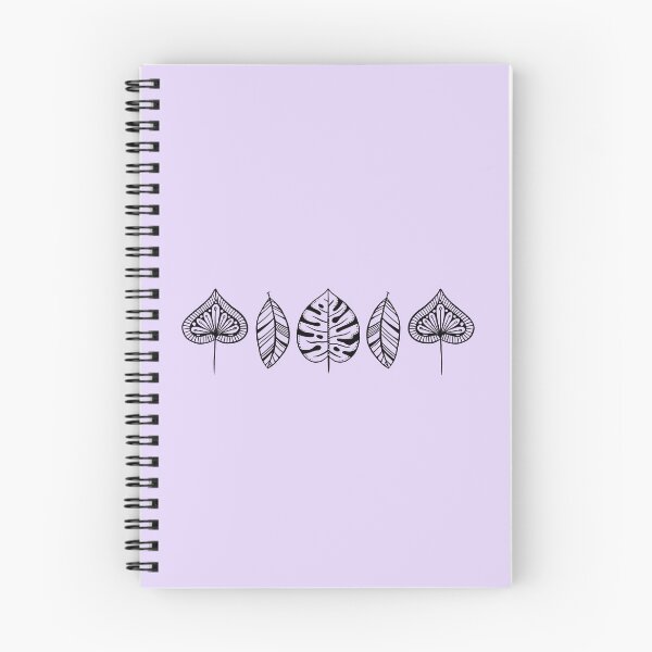 Aperçu de l'œuvre Feuilles à motifs, Violet créée et vendue par PatternedWorld.