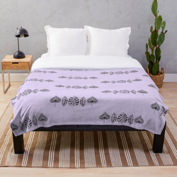 Item preview, Patterned Leaves, Violet  designed and sold by PatternedWorld.