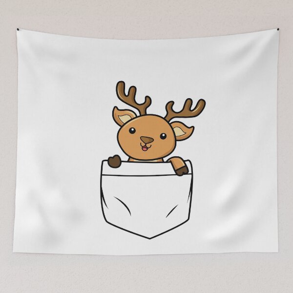 Item preview, Deer Animal in Pocket designed and sold by bangdoom.