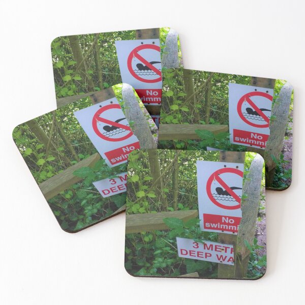 Item preview, #193 |☼| No swimmi, 3 MET DEEP WA - Snapped Signs (Elsham Hall, Gardens & Country Park) designed and sold by Naean H.F. (Nez Man).
